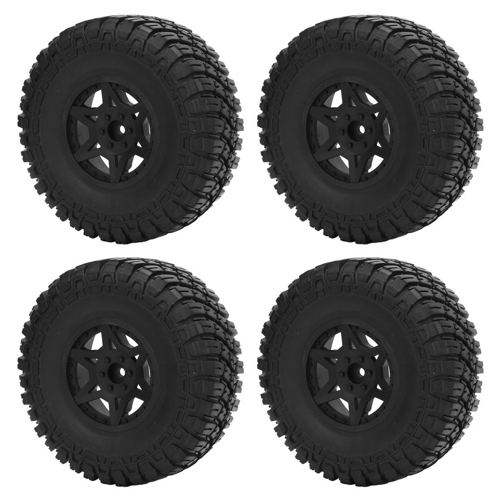 4 Pcs RC Short Course Truck Wheels 120mm Diameter Rubber Tire Plastic Hex Hub 1 10 RC Truck Wheels for Slash 4x4 2WD