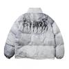 Oversized Streetwear Cotton Puffer Jacket Men Women Winter Warm Loose Fit Stand Collar Zipper Front