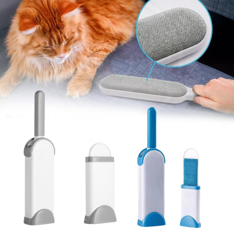 Double Self Cleaning Sided Lint Brush Reusable Sofa Pet Dog Cat Hair Fur Remover