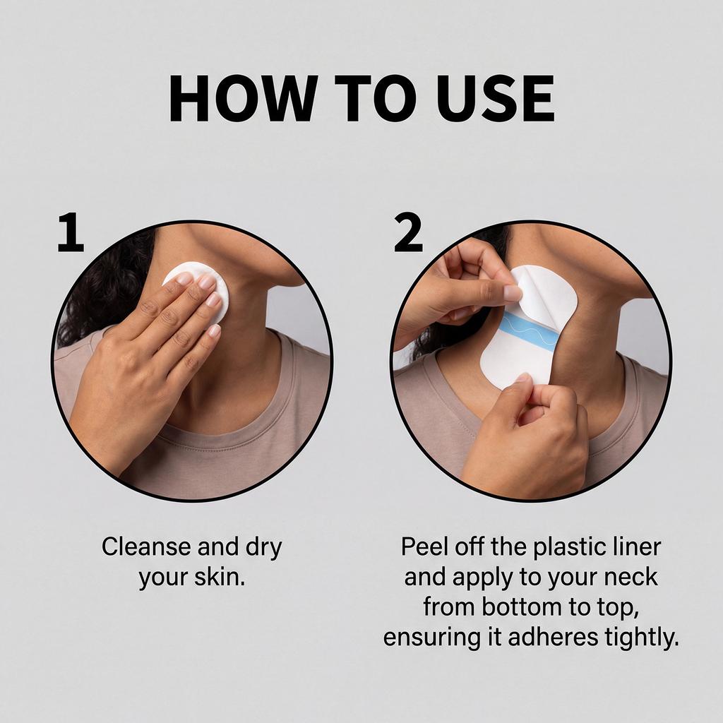 Neck Lifting Bandage, Neck Wrinkle Patch, Transparent Bandage For Sagging Skin The Neck