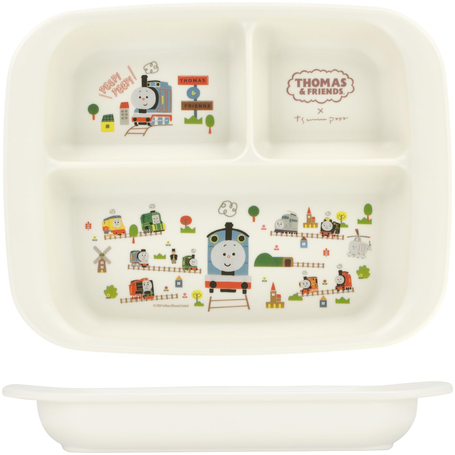 

Skater Baby Tableware Lunch Plate for Children Antibacterial Plastic 470ml Children Tableware Children Tableware Thomas the Tank Engine x Papapa XP7AG