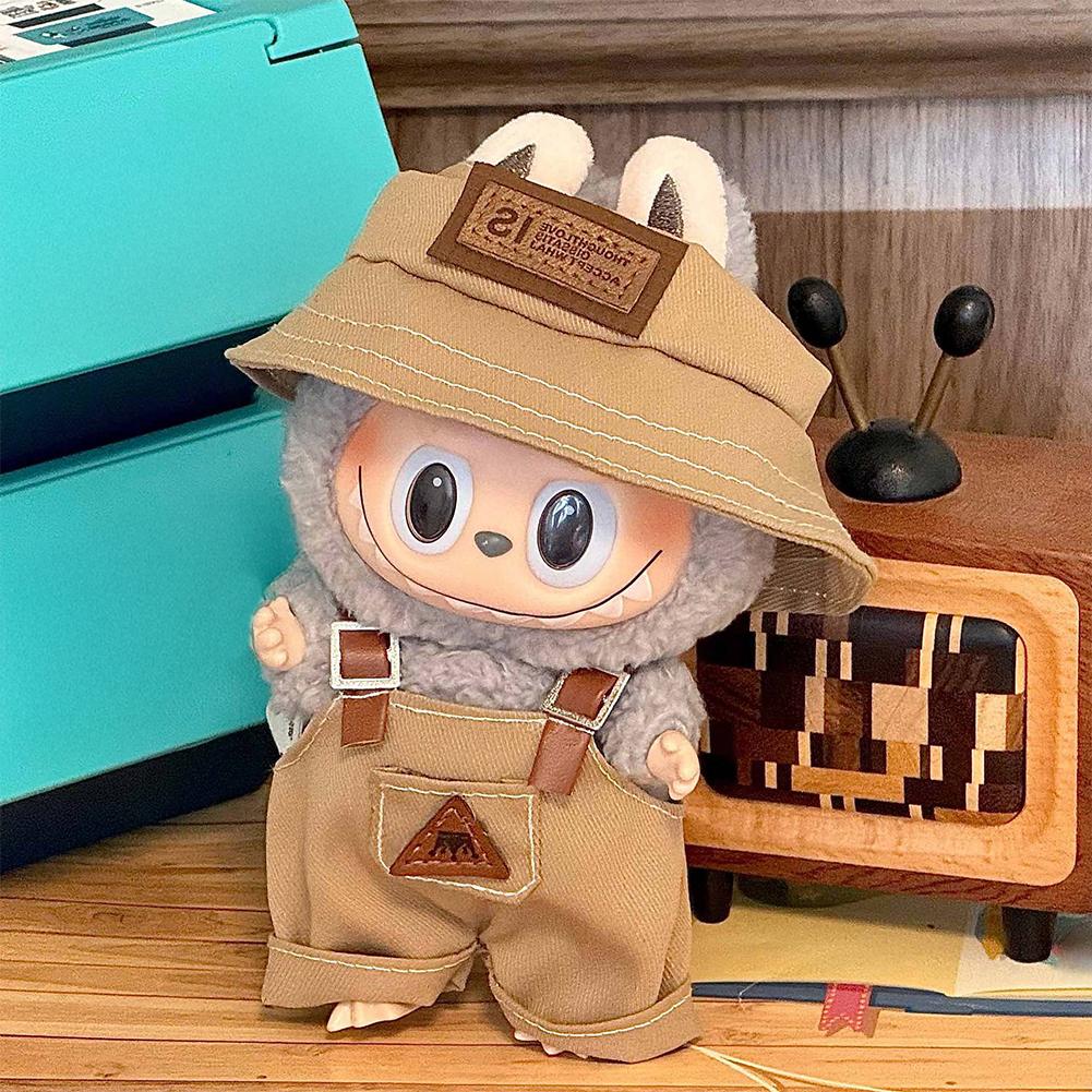 For 17cm Labubu Doll Clothes Fashion Clothes Jumpsuits Doll Clothes Color Match Dress Dolls Accessories Cute Decoration Little Clothes