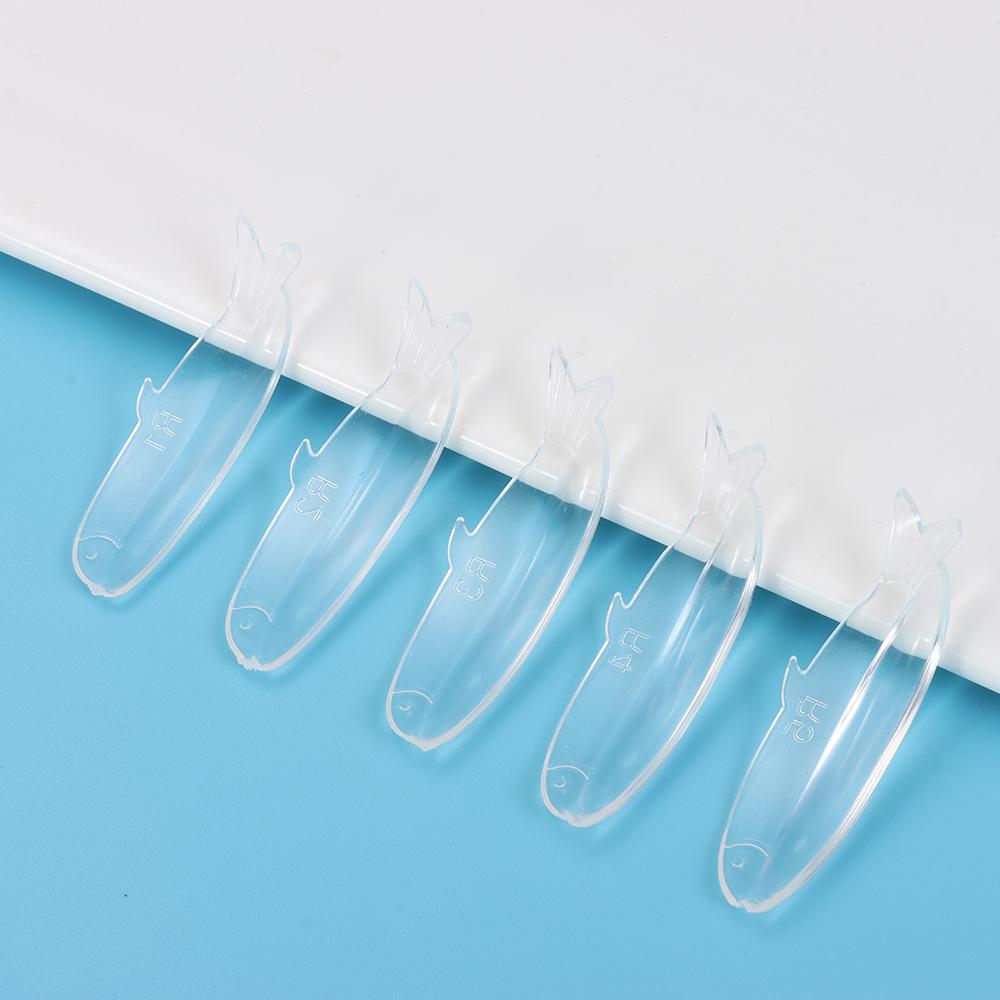 5Pairs Reusable Eyelash Perm Curler Fish Shaped Eyelash Lifting Shield  for Women