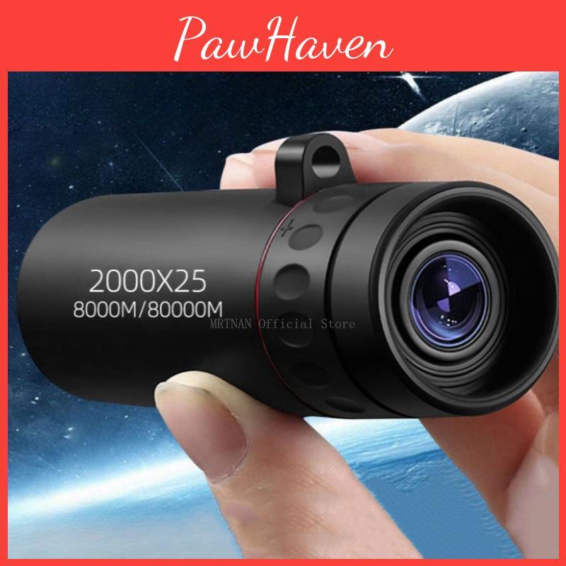 Hd 2000x25 Telescope Outdoor Monocular Mini Portable Mobile Phone Telescope With Holder Camping Hunting Birdwatching Telescopes
