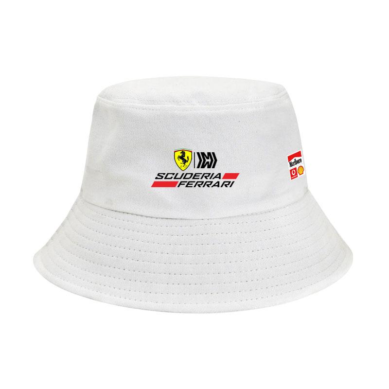Ρούχα Ομάδας Ferrari F1 Καλοκαιρινά Casual Καπέλα Μπασίνα Ανδρικά και Γυναικεία Καπέλα Ηλίου Καπέλα Ψαρά Για Ferrari F40 SF90 Scuderia Ferrari