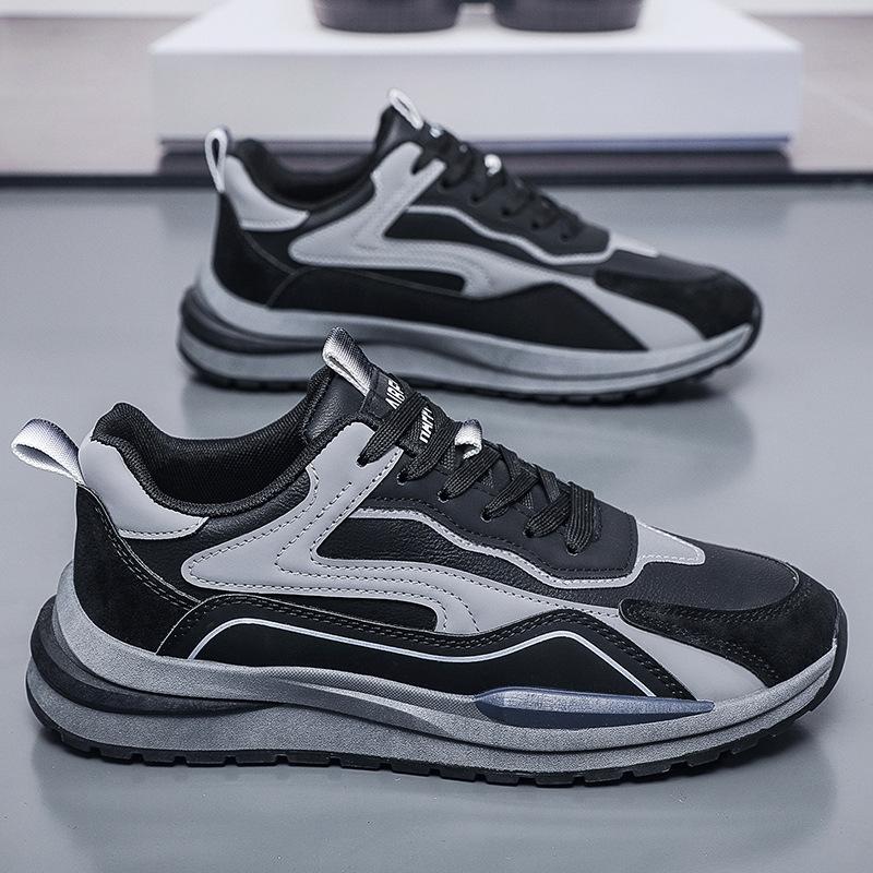 Fashion Spring New Breathable Casual Fashion Running Sneakers Trendy Versatile Thick Bottom Simple Comfortable Men's Trendy Shoes