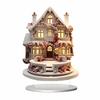 Elk Snowman Christmas Scene Ornaments 2D Flat Santa Claus Statue Ornaments  Gifts