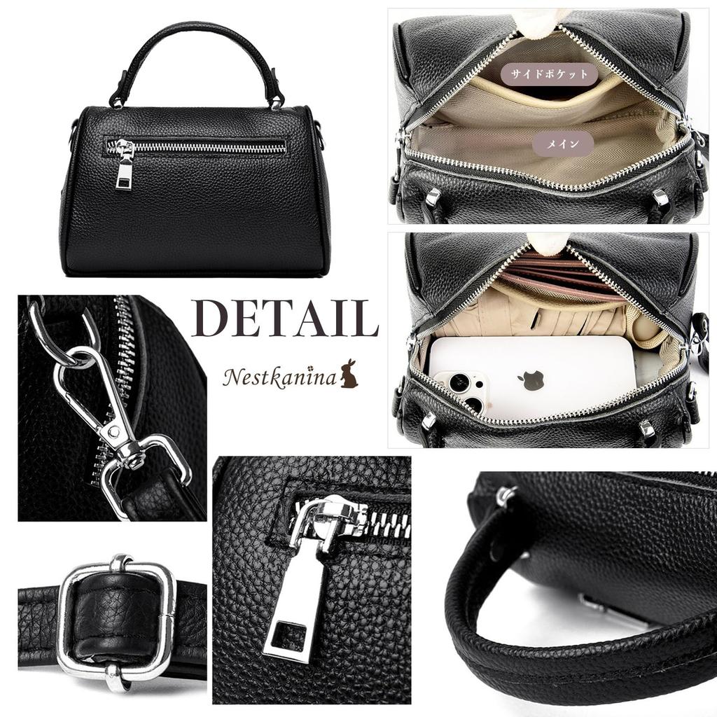 Nestkanina Genuine Leather Shoulder Bag, Stylish Women's Leather Bag, Simple Design, Large Capacity, Crossbody Bag, Cowhide Leather Handbag, BG031