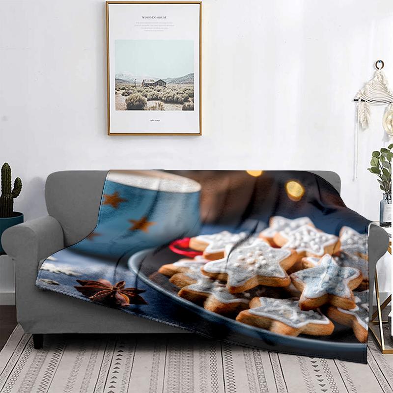 Wohndekoration Plüsch Überwurf Sofadecke Tagesdecke Bett flauschig weiche Decken Dekor Plaid Modern Halloween Frohe Weihnachten Winter