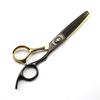 Black And Blue High-End, Wolf Head Hair Scissors, Haircut, Flat Scissors, Bangs, Tooth Scissors, Thin Scissors Fmlt-02