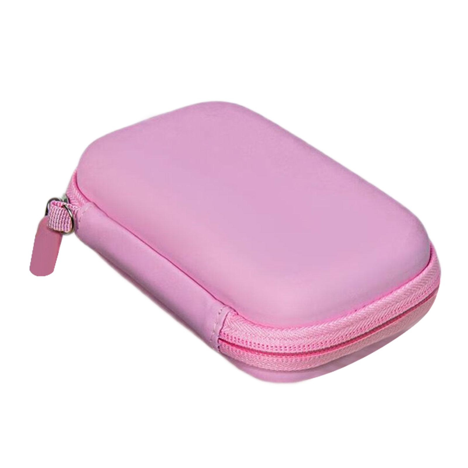 

Универсальный органайзер для повербанка, водонепроницаемый материал EVA, эластичная лента, сетчатый карман для хранения зарядных устройств, кабелей, аксессуаров розовый