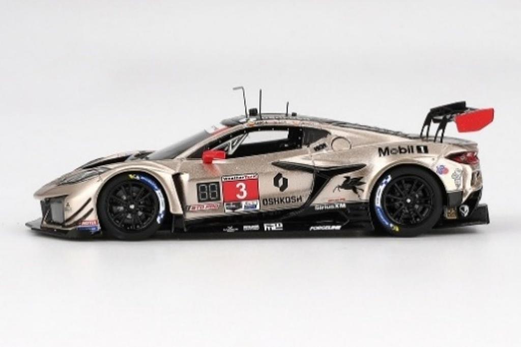 Sunrich TSM MODEL Scale Model Chevrolet Corvette Z06 IMSA 12 Hours of Sebring 2024 Corvette Racing by Pratt Miller Motorsports Finished Product