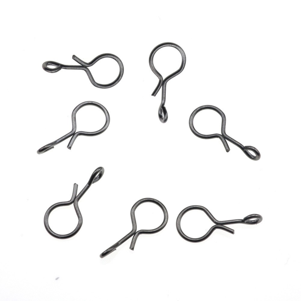 `Links Fly Fishing Snap Hooks Connectors Stainless Steel S/M/L 50pcs/set Useful`