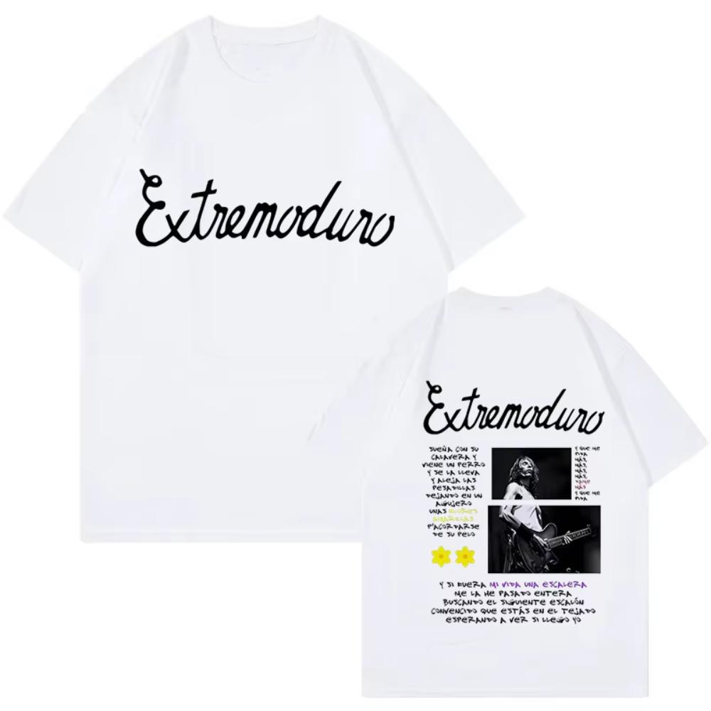 Unisex Fashion Rock Band Extremoduro Print Short Sleeve T Shirt Men Women Graphic Vintage TShirts Y2k Hip Hop Tees Tops Clothes