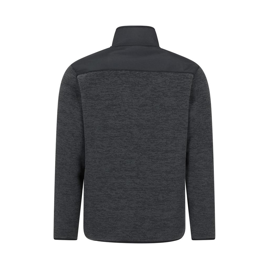 Mountain Warehouse Mens Hayfield Faux Fur Lined Full Zip Fleece Top
