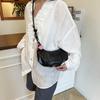 Fashionable Dumpling Shape Shoulder Bag For Women Street Trend Pu Material Zipper Opening Crossbody Purse For Daily Use