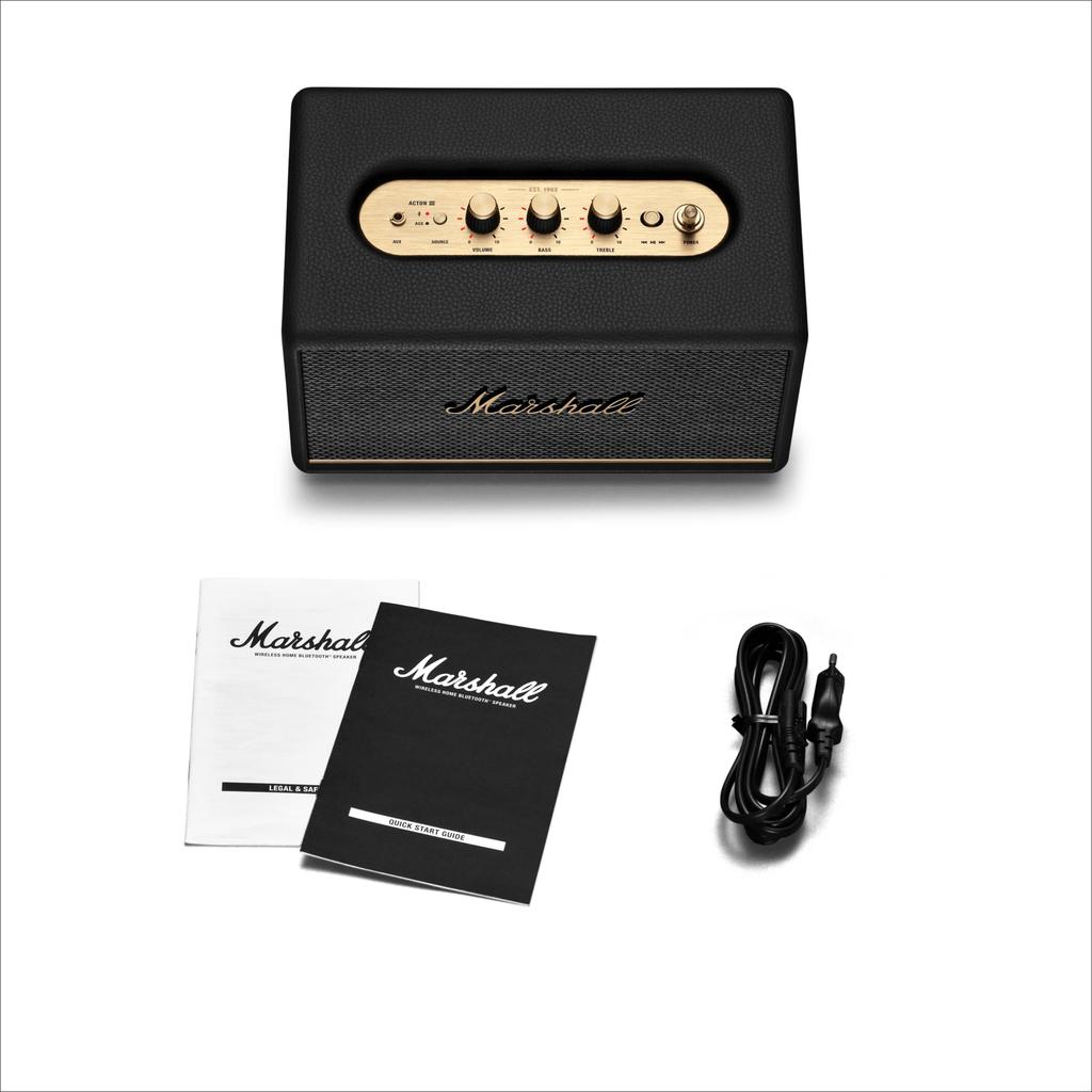 Marshall Acton III Wireless Speaker, Black (Official Japanese Product)