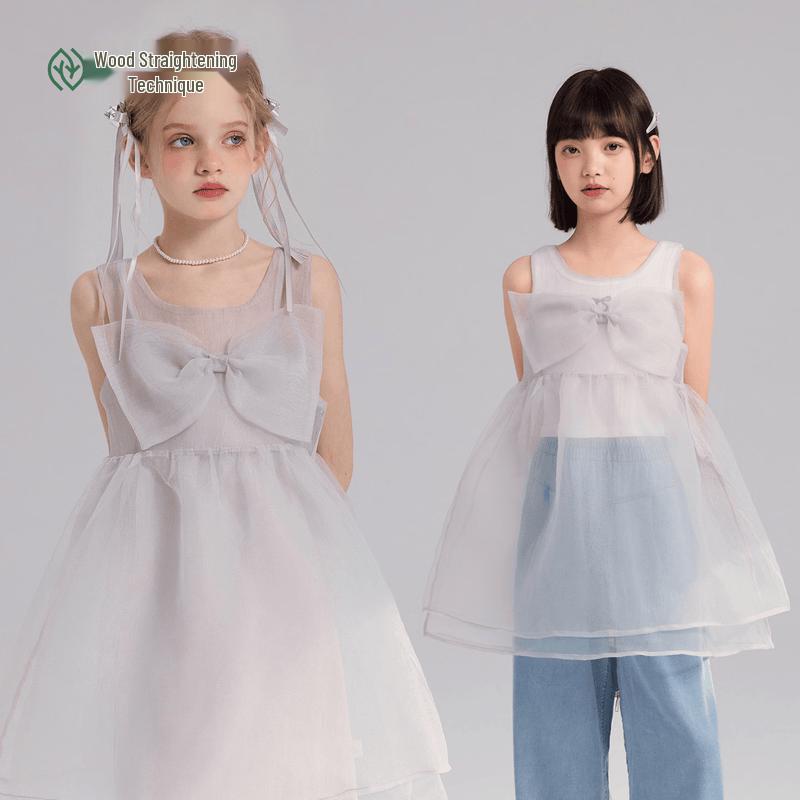 Girls Two-Piece Strap Dress 150