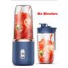 Bottiglia frullatore elettrico portatile 6 lame Frullatore multifunzione per succhi Succo fresco Smoothie Ghiaccio tritato Tazza Macchina spremiagrumi professionale per alimenti