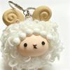Soft Fluffy Curly Sheep Plush Keychain Mini Stuffed Lamb Pendant Durable Bag Accessory for Travel Luggage Decor Small Gifts