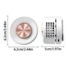 Bladeless Personal Cooling Clip Fan Rotatable Handheld Air Cooler  Indoor Outdoor Use