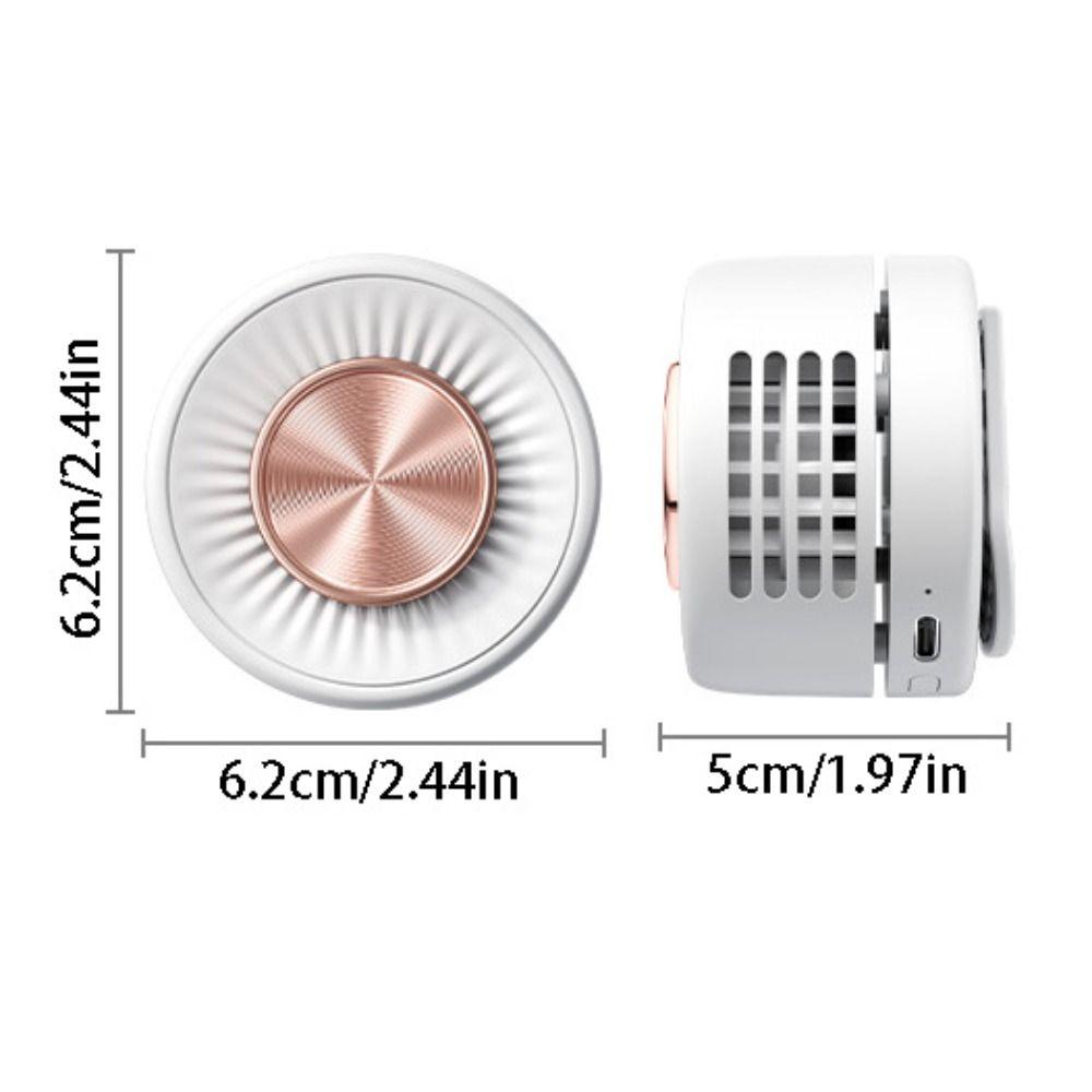 Bladeless Personal Cooling Clip Fan Rotatable Handheld Air Cooler Indoor Outdoor Use