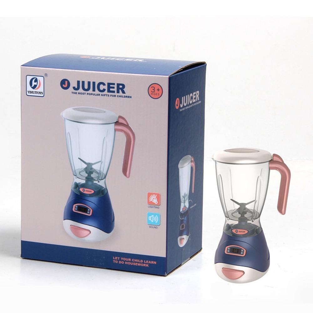 with Light Sound Kitchen Toy Electric Cooking Utensils Funny Simulation Model Juice Machine
