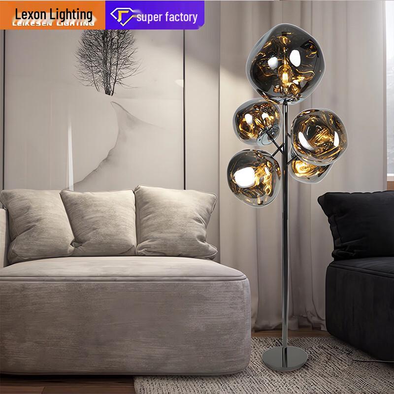 oeny Nordic Cross Design Lava Floor Lamp