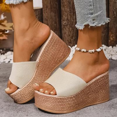 Fashion Women's Casual Platform Wedge Sandals Summer Open Toe Thick Bottom Slippers Woman Plus Size Fashion Chunky Sandalias Mujer 2025