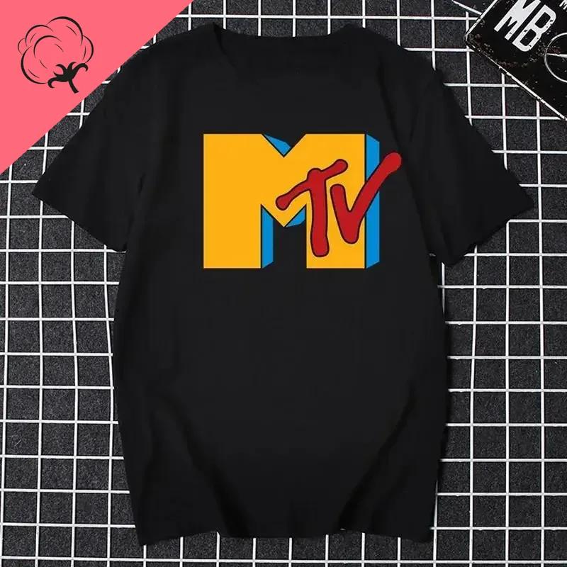 Mtv Music Television Graphic Tshirt Women Funny Men Clothing Fashion Hip Hop Tv T Shirt Plus Size 100% Unisex Cotton Tshirt S