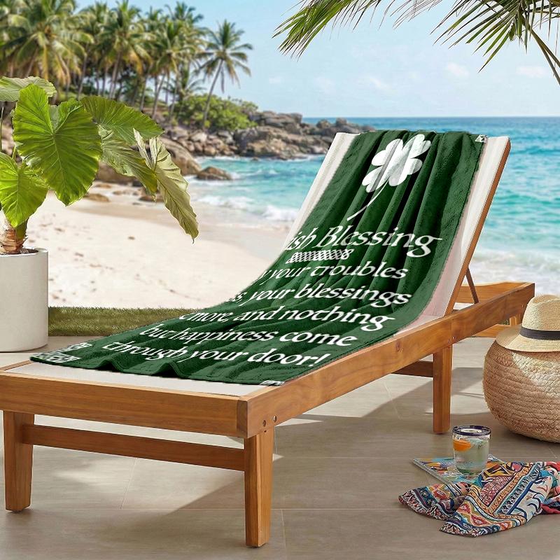 Irish Fashion Beach Towel: Ideal for Summer Adventures Soft, absorbent and quick drying suitable for swimming and bathing