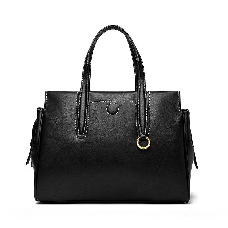 

Tote Bag, New Large Capacity Commuting Bag, High-end Sense, Simple and Fashionable Shoulder Bag, Versatile Commuting Handbag чёрный