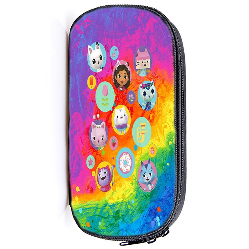 Casă de creion Gabby's Dollhouse Husă Gabby Cat pentru fete Cutie de pix de capacitate mare Organizator Rechizite școlare Accesorii de birou Geantă de papetărie