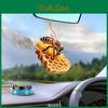 Lustiger und verspielter Bienenwaben-Acryl-Schlüsselanhänger für stilvolle Auto-Innenraumdekoration