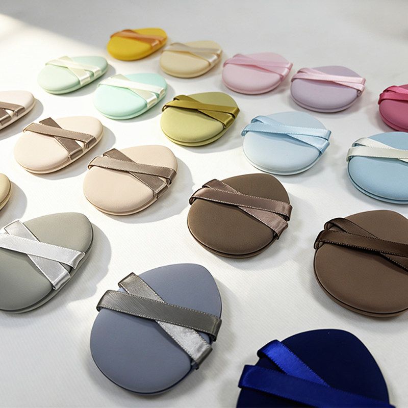 Thickened Soft Double-Sided Available Cushion Powder Puff Smear-Proof Makeup Wet and Dry Makeup Sponge Liquid Foundation BB Cream Special