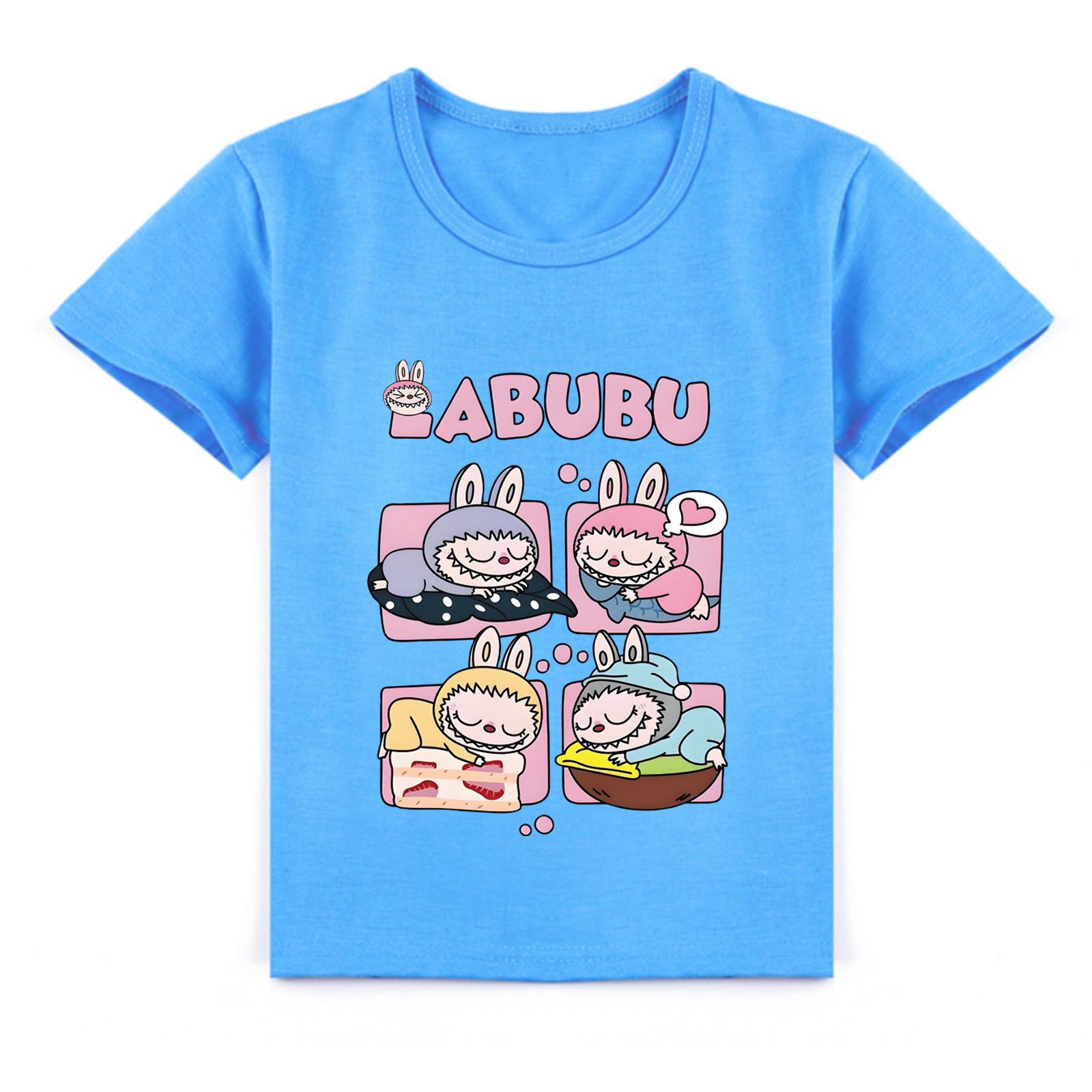 

Детская 2D футболка Labubu с коротким рукавом 100 синий