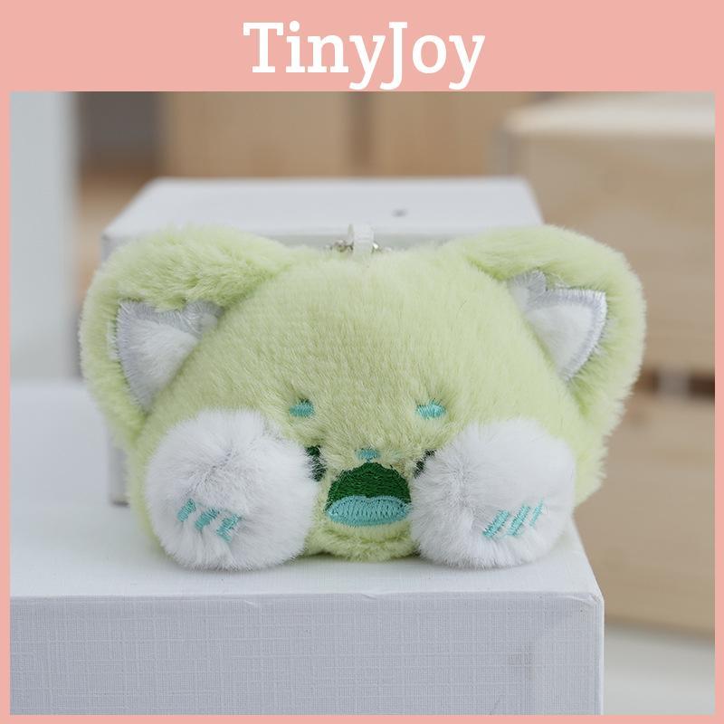 Adorable Cartoon Plush Cat Keychain Cute Stuffed Animal Charms Whimsical Gift