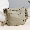 Ladies Fashion Nylon Messenger Bag-Spacious And Light, Versatile Solid Color, Zipper Opening And Closing, Suitable For Daily Use