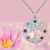 Temu Explosive Personality Fashion Hollow Tree of Life Pendant Micro Diamond Women's Clavicle Necklace