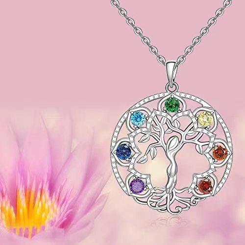 Temu Explosive Personality Fashion Hollow Tree of Life Pendant Micro Diamond Women's Clavicle Necklace