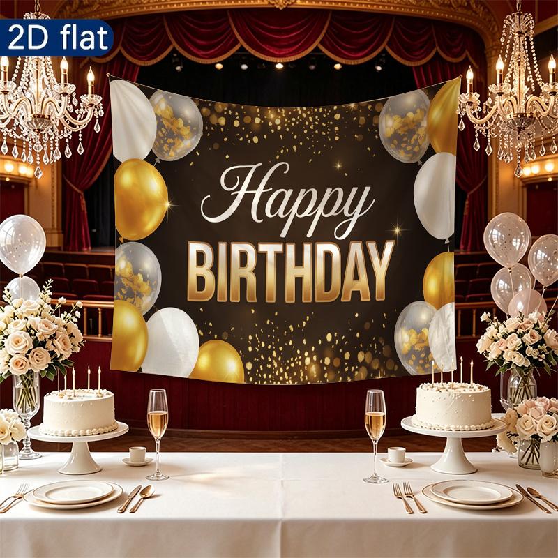 Party Backdrop Birthday Confetti Photo Booth Background Front Door Decor