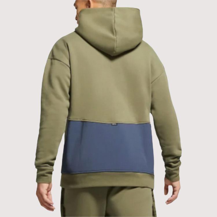 Nike F.C. Fleece-Lined Casual Soccer Sweatshirt Men Tops Olive-Green CV1491-222