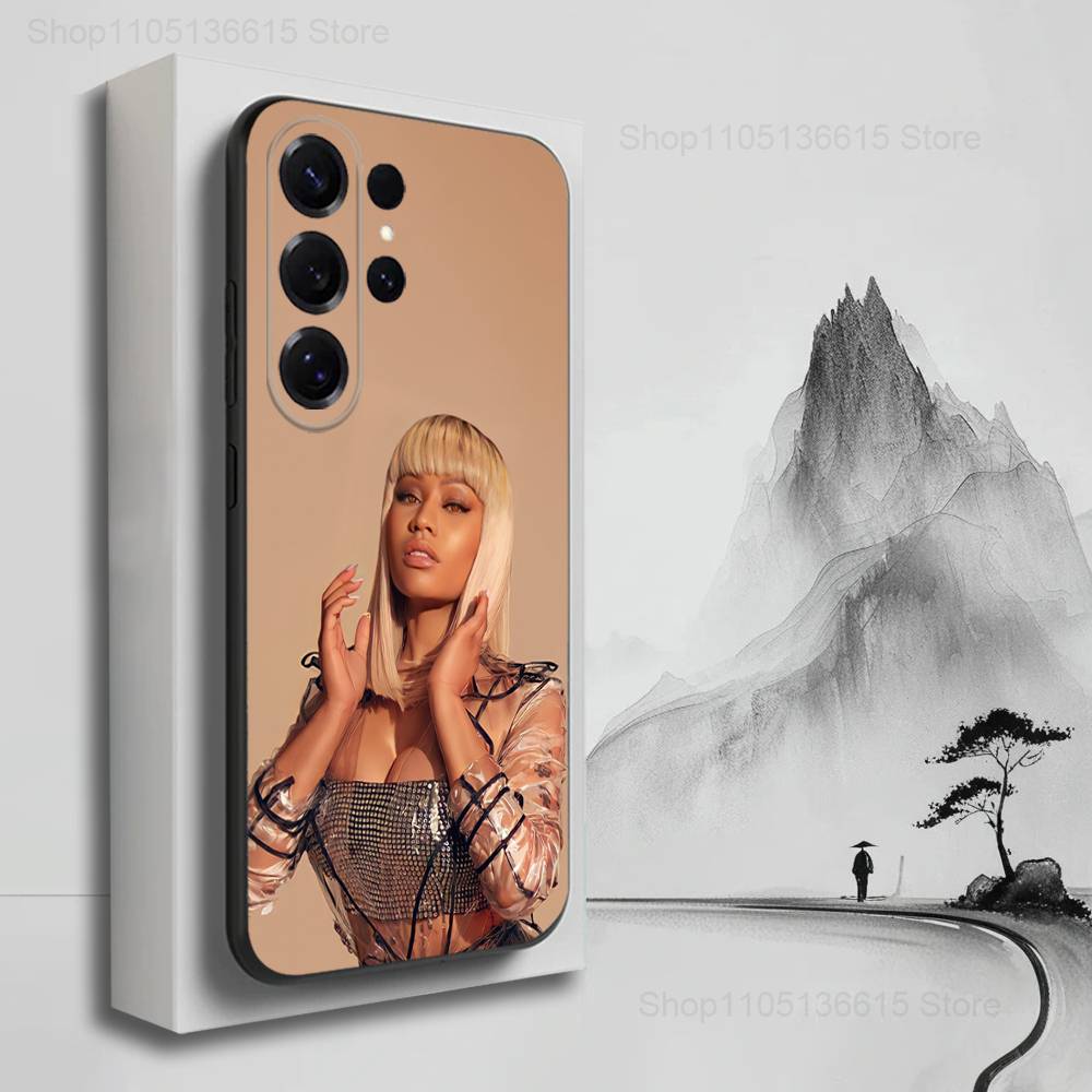 Rapper N-Nicki M-MINAJ Case For Samsung S22,S21,S9,S25,S24,S23,Ultra,FE,S20,S10,Plus,Lite,Soft Silicone Black