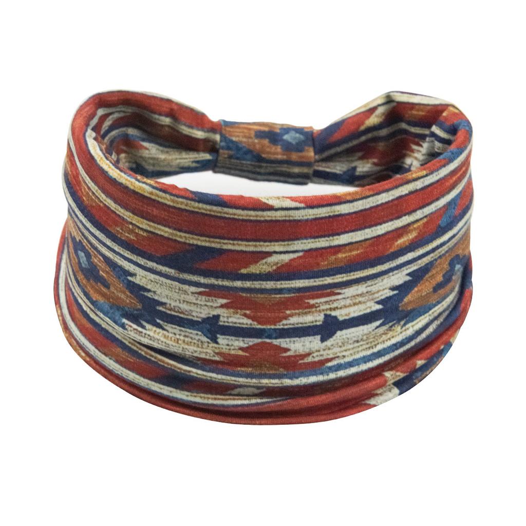 Bohemian Cashew Yoga Übung Stirnband Anti Schweiß und Feuchtigkeit Absorbieren Elastische Baumwolle Stirnband Knoten Stirnband