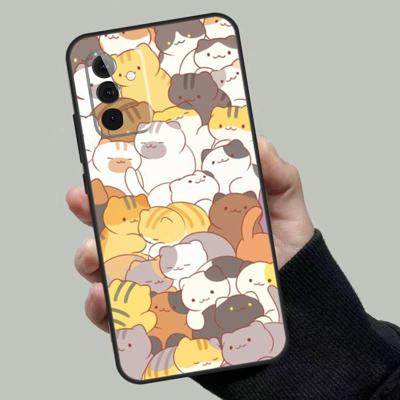 Neko Atsume Case For Samsung Galaxy A54 A34 A14 A36 A56 A06 A13 A53 A32 A12 A22 A52 A35 A17 A16 A55 A15