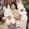 Cute Soft Bow Tie Bunny Doll Plush Toy Little White Rabbit Doll Children's Company Soothing Doll