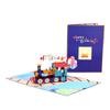 3D Pop-up Birthday Wishes Train Greeting Card