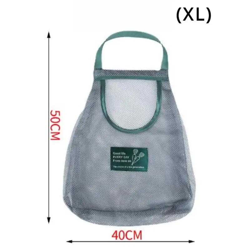 New Kitchen Hanging Mesh Bags for Garlic Onion Ginger Vegetables Storage Bags Packaging Side Bag Closet Organizer 729₽