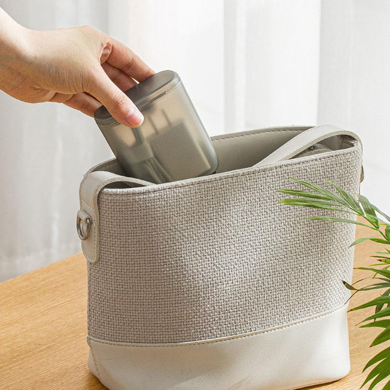 Tragbare Aufbewahrungsbox mit Deckel, Tragbare kabelgebundene Headset-Datenkabel-Aufbewahrungsbox, U-Disk Gummiband Staubdichte kleine Box mit Deckel