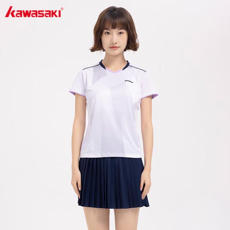 KAWASAKI Women s V-Neck Badminton T-Shirt